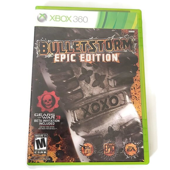 Bulletstorm Epic Edition Microsoft Xbox 360 With Case Manual NOT BACK COMPATIBLE - Picture 1 of 5